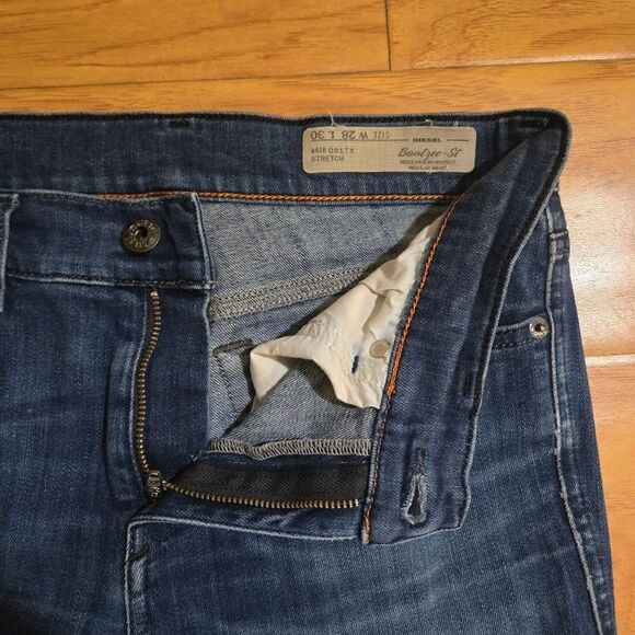 Diesel BOOTZEE Women Denim Stretch Jeans Slim Bootcut Regular Waist- Size 28 - Picture 5 of 11